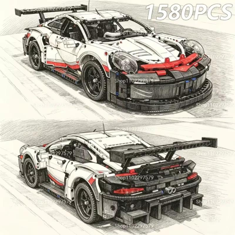 Lego Set Creator - 1580 elementów Nowy Techniczny Model Samochodu