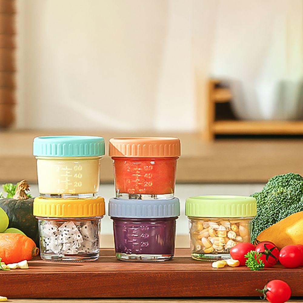 Baby Food In Jar - 6 szt. Szklanych słoików typu Mason