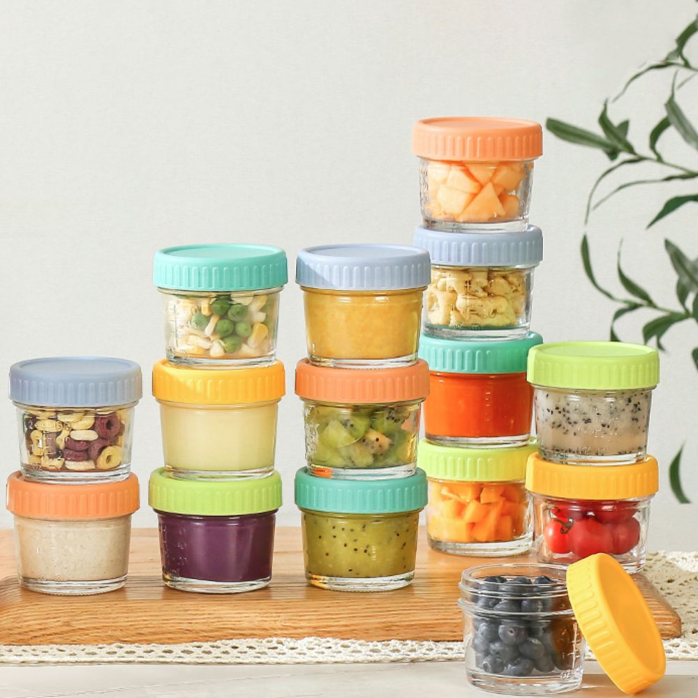 Baby Food In Jar - 6 szt. Szklanych pojemników na pokarm