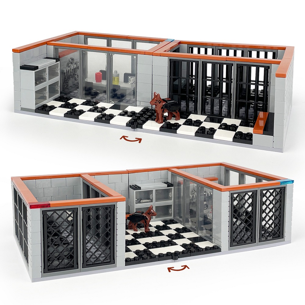 Lego Set Creator - 302 szt. Więzienie komisariat policji miejskiej