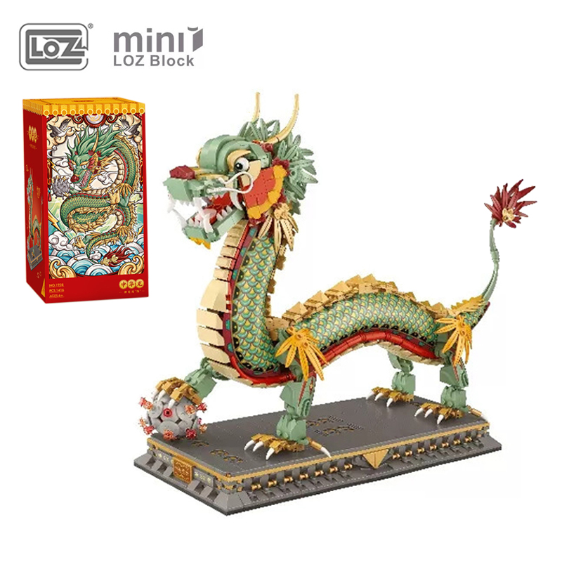Lego Set Creator - LOZ 1416 elementów Chiński Smok Model