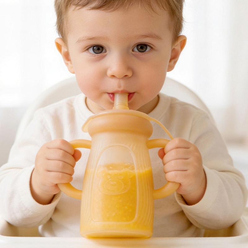 Baby Food Reusable Pouches - XXFE Wygodny silikonowy woreczek na żywność