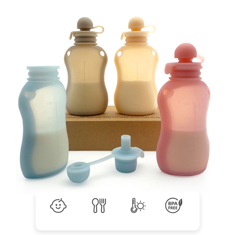 Baby Food Reusable Pouches - Silikon bez BPA torebka na jedzenie
