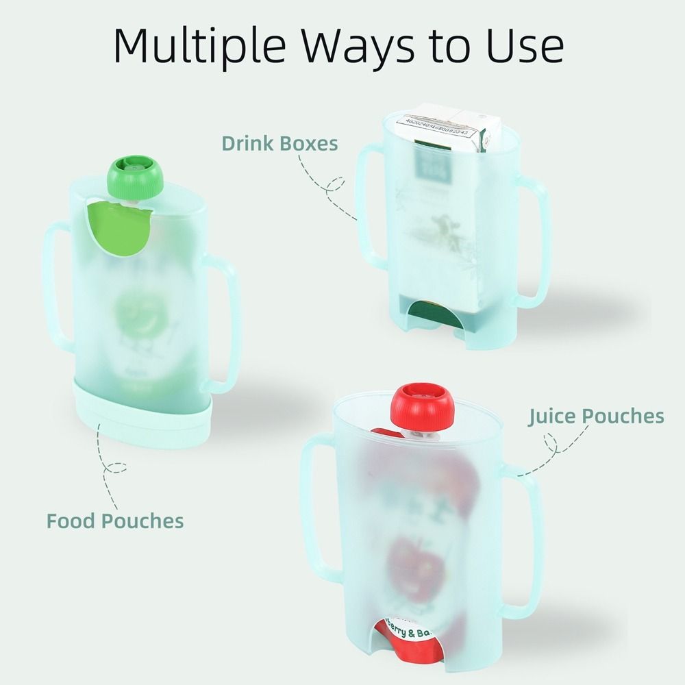 Baby Food Reusable Pouches - Plastikowy uchwyt na woreczki z wyciskanymi