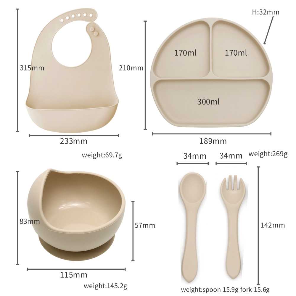 5-częściowy zestaw przyborów d – Baby Food Weaning recenzja i cena