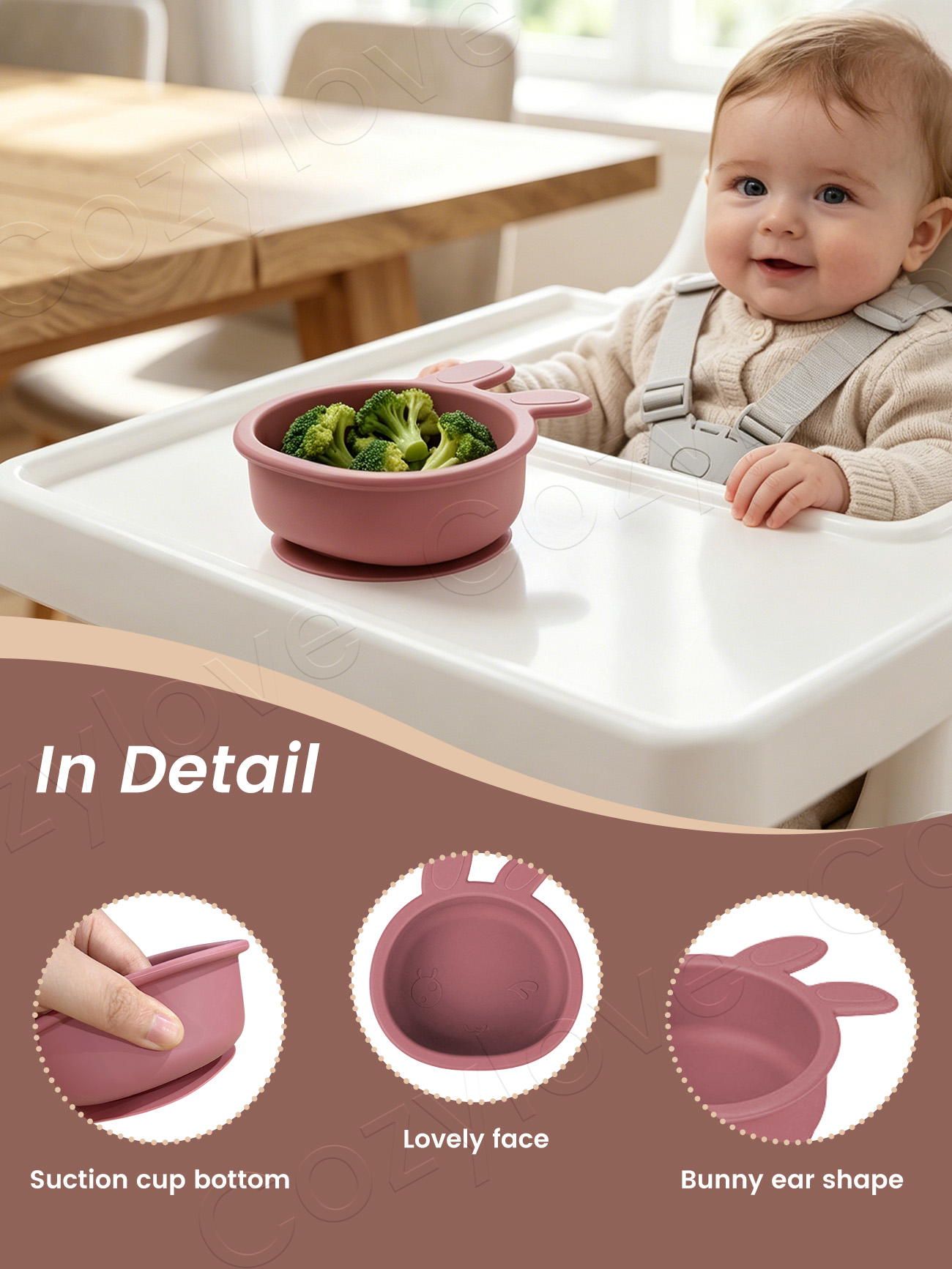 Urocza silikonowa miseczka z u – Baby Food Weaning recenzja i cena